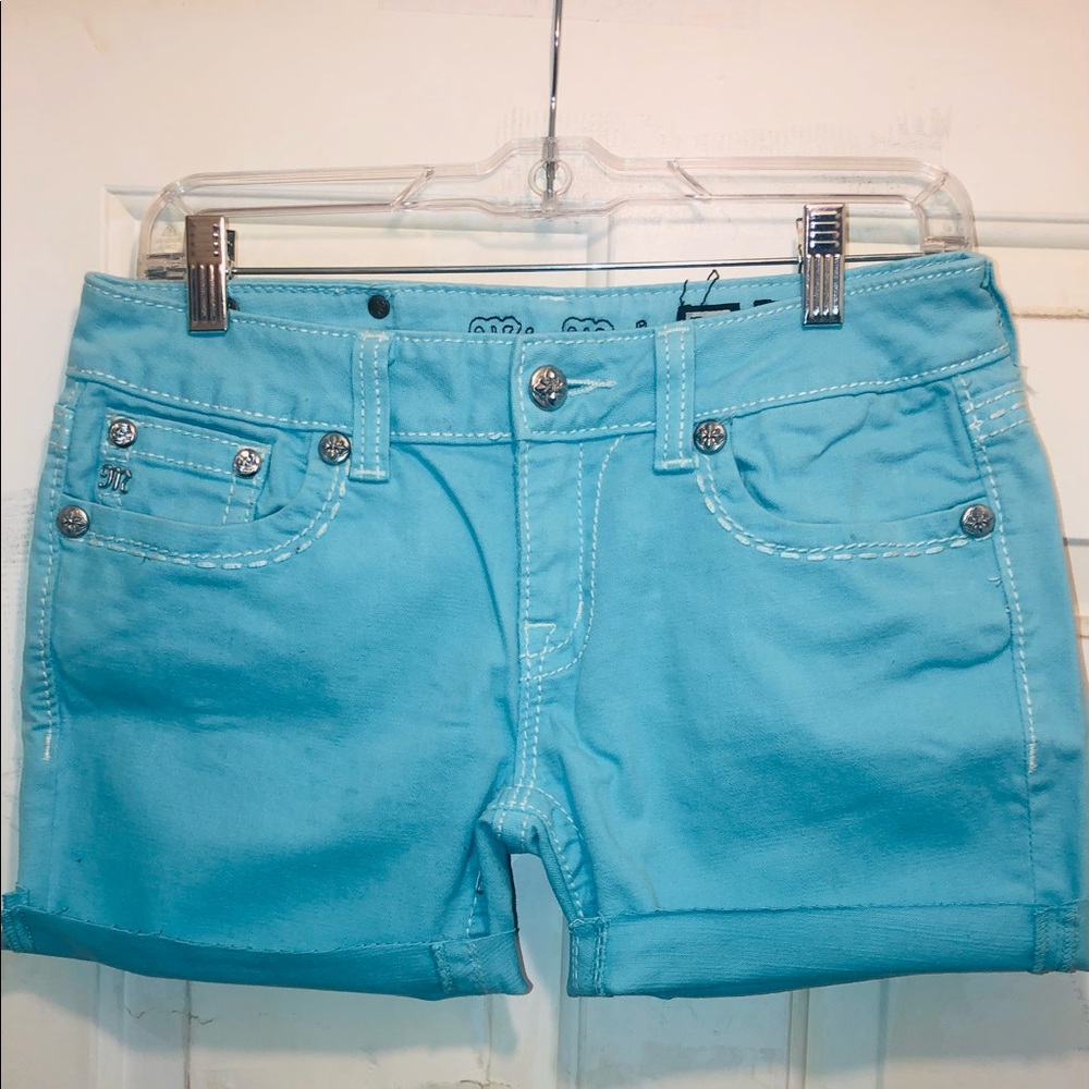 Miss Me light blue jeans shorts